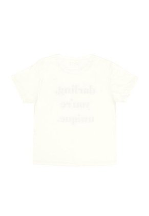 Tennis Camiseta Crudo Con Estampado De Letras Para Mujer