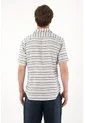 Tennis Camisa Tipo Bowling Preteñida A Rayas Para Hombre de Tennis