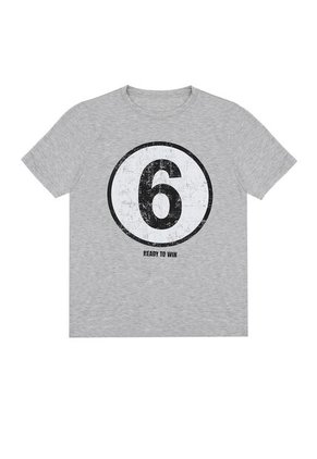 Tennis Camiseta Gris Con Estampado Frontal Para Hombre