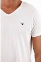 Tennis Camiseta Blanca Cuello En V Para Hombre de Tennis