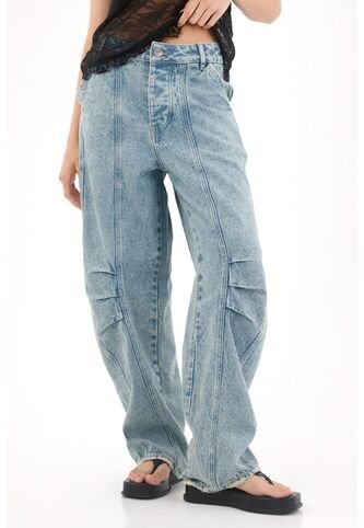 Tennis Jean Horseshoe De Tiro Bajo Azul Claro Para Mujer Tennis