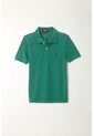 Polo Cuello Tejido Verde Para Niño de Tennis