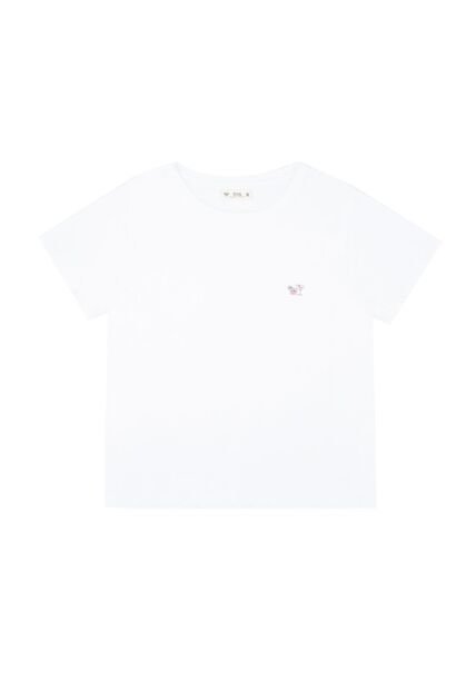 Tennis Camiseta De Cuello Redondo Blanca Para Mujer