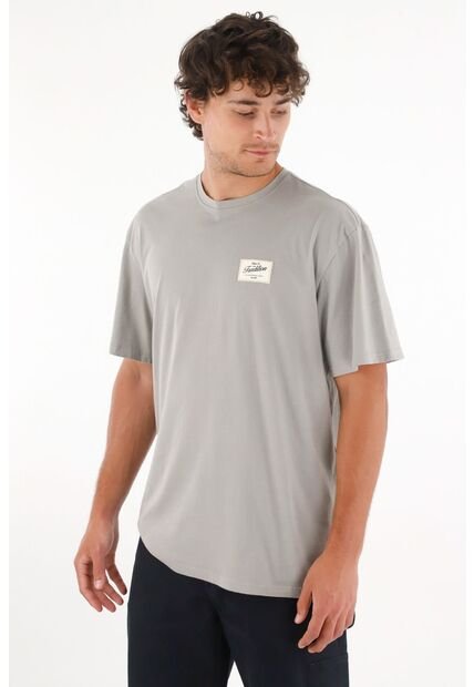Tennis Camiseta Jersey Con Mini Aplique Gris Para Hombre