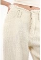 Tennis Jean Horseshoe Con Detalles Desflecados Crudo Para Mujer de Tennis