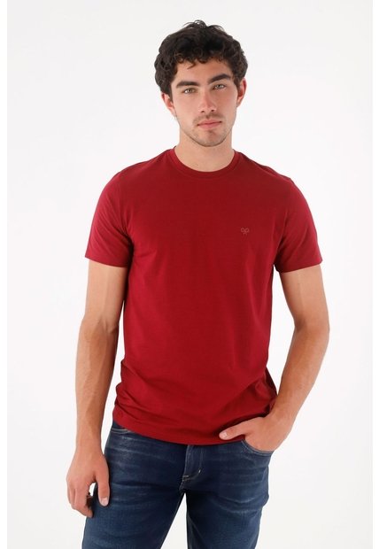 Tennis Camiseta Con Mini Raqueta Roja Para Hombre
