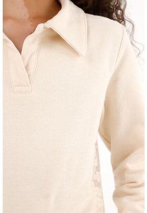 Buzo Con Diseño De Encaje En Espalda Para Niña