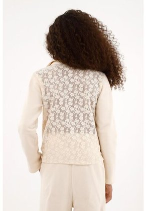 Buzo Con Diseño De Encaje En Espalda Para Niña