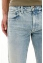 Tennis Jean Recto Con Arrugas 3D Azul Claro Para Hombre de Tennis