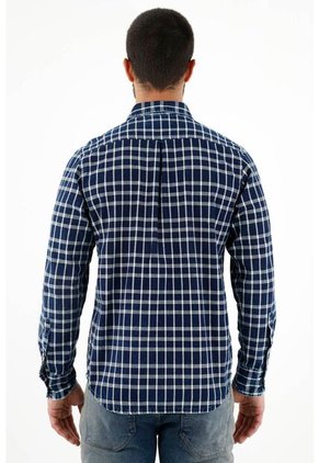Camisa Tipo Leñadora Azul Para Hombre