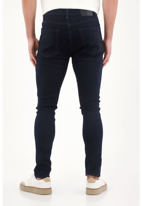 Tennis Jean Super Skinny De Tiro Medio Azul Para Hombre