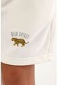 Bermuda Crudo Con Pretina Enresortada Y Estampado De Tigre Para Niño de Tennis