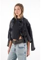 Tennis Chaqueta En Black Denim Tipo Globo Para Mujer de Tennis
