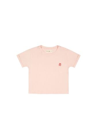 Camiseta Básica Rosada Para Niña Tennis