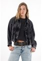Tennis Chaqueta En Black Denim Tipo Globo Para Mujer de Tennis