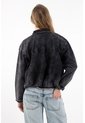 Tennis Chaqueta En Black Denim Tipo Globo Para Mujer de Tennis