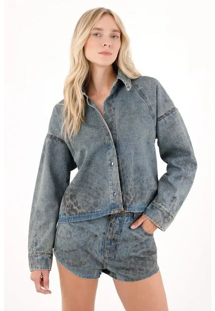 Tennis Short Con Estampado Foil Para Mujer