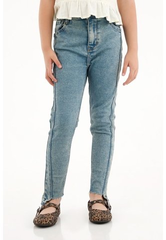 Jean Jegging Azul De Bota Asimétrica Para Niña Tennis