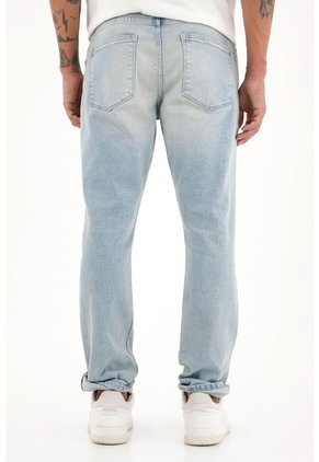 Tennis Jean Nudy Azul Claro Con Raqueta Bordada En Relojera Para Hombre
