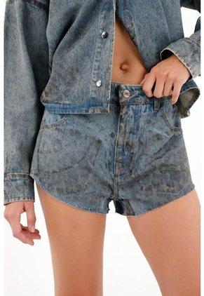 Tennis Short Con Estampado Foil Para Mujer