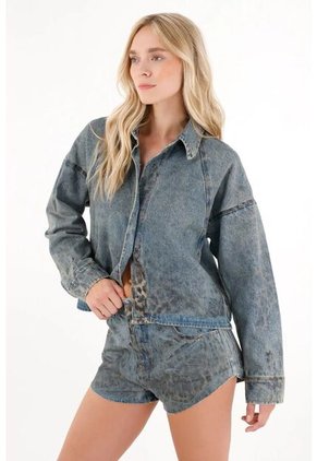 Tennis Short Con Estampado Foil Para Mujer