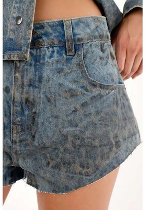 Tennis Short Con Estampado Foil Para Mujer