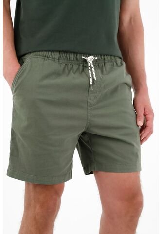 Tennis Bermuda Verde Con Pretina Elástica Para Hombre Tennis