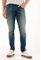 Tennis Jean Skinny Cinco Bolsillos Azul Para Hombre de Tennis