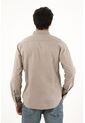 Tennis Camisa Oxford Manga Larga Café Para Hombre de Tennis