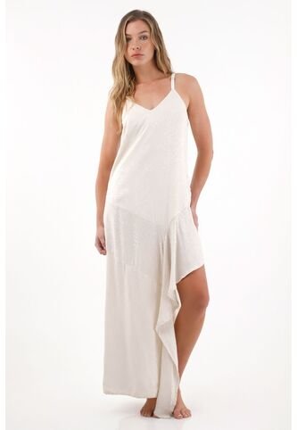 Tennis Vestido Largo Asimétrico De Animal Print Gris Para Mujer Tennis