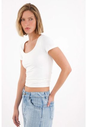 Tennis Camiseta Básica Manga Corta Café Para Mujer