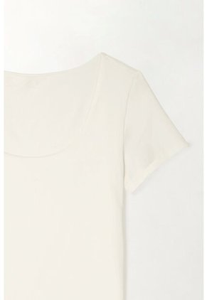 Tennis Camiseta Básica Manga Corta Café Para Mujer