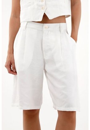 Tennis Bermuda Con Diseño De Prenses Crudo Para Mujer