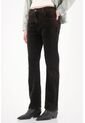 Tennis Jean Recto En Corduroy Con Efecto Vintage Negro Para Mujer de Tennis