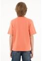 Camiseta Naranja Con Perilla De Botones Para Niño de Tennis