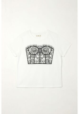 Tennis Camiseta Básica Cuello Redondo Blanca Para Mujer Tennis