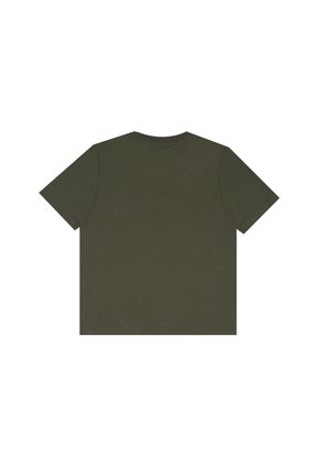 Camiseta Básica Estampada Verde Para Niño