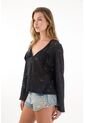 Tennis Camisa En Encaje Con Boleros Negra Para Mujer de Tennis