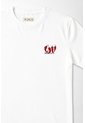 Tennis Camiseta Gráfica Fit Clásico Con Chiles De Algodón Blanco Para Mujer de Tennis