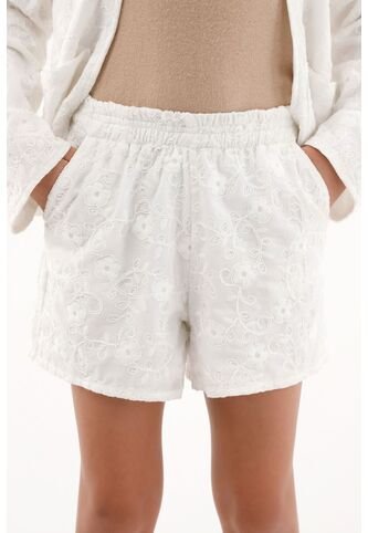 Bermuda Crudo En Ojalillo Para Niña Tennis