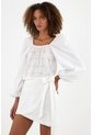 Tennis Camisa Crudo Con Escote Recto Para Mujer de Tennis
