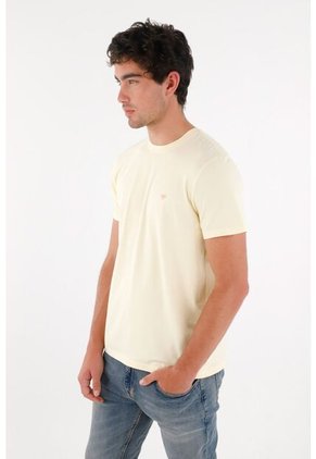 Tennis Camiseta Con Mini Raqueta Amarilla Para Hombre