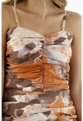 Tennis Vestido Estampado Asimétrico Para Mujer