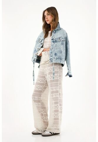 Tennis Buzo Crudo Con Diseño Tipo Crochet Para Mujer Tennis