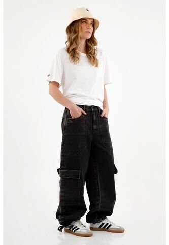 Camiseta Unisex Blanca Cuello Redondo En Rib Tennis