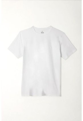 Tennis Camiseta Cuello Redondo Blanca Para Hombre