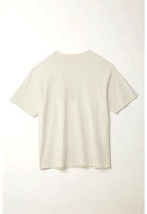 Tennis Camiseta Oversize Con Cuello En Rib Blanca Para Mujer