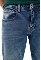Tennis Jean Recto Tiro Medio Con Desgastes Azul Para Hombre de Tennis