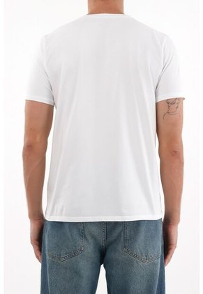 Tennis Camiseta Cuello Redondo Blanca Para Hombre