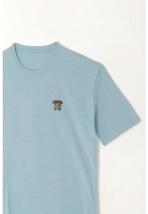 Tennis Camiseta En Jersey Flamé Azul Para Hombre